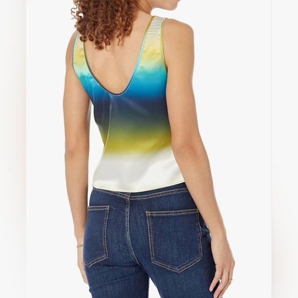 The Drop Women's Jason Cinched-Front Cami, Blue Ombre #688 - Picture 6 of 11